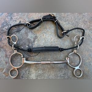 Myler 2 ring combo bit, 5.5" with the comfort snaffle mouthpiece (MB02), NWOT